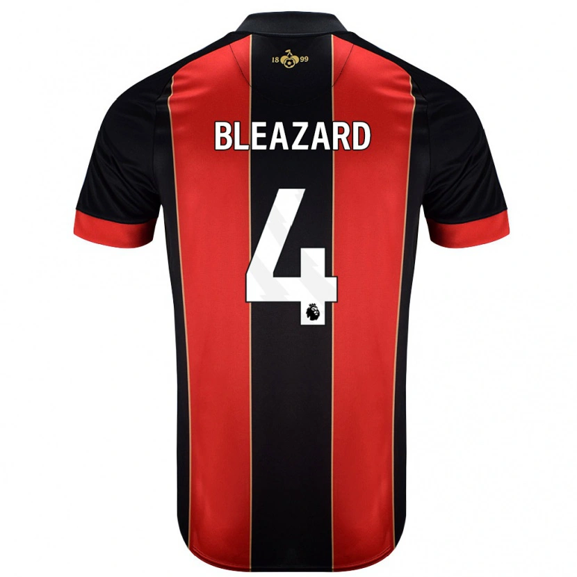 Danxen Herren Helen Bleazard #4 Rot Schwarz Heimtrikot Trikot 2024/25 T-Shirt