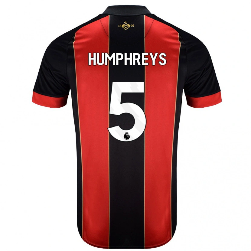 Danxen Herren Holly Humphreys #5 Rot Schwarz Heimtrikot Trikot 2024/25 T-Shirt