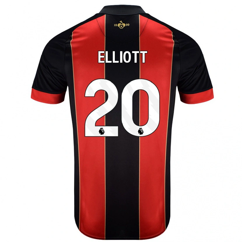 Danxen Herren Kaitlyn Elliott #20 Rot Schwarz Heimtrikot Trikot 2024/25 T-Shirt
