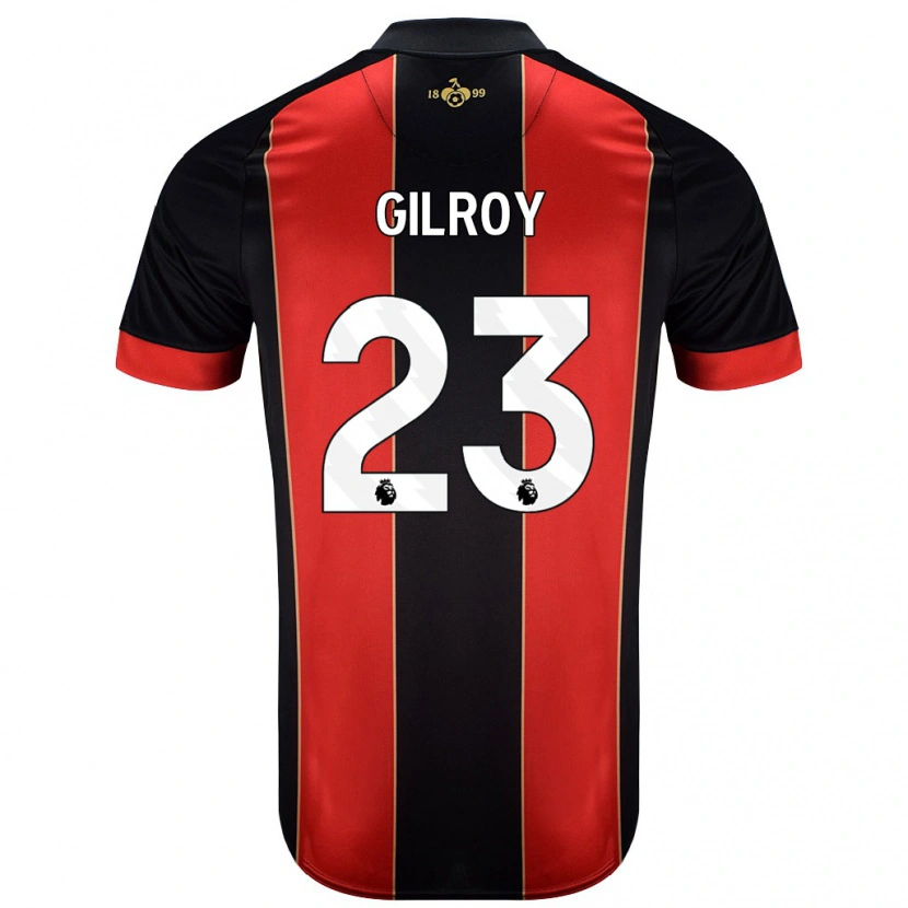 Danxen Herren Chloe Gilroy #23 Rot Schwarz Heimtrikot Trikot 2024/25 T-Shirt