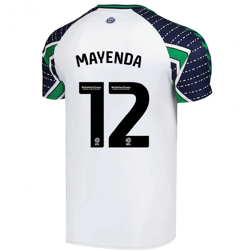Danxen Herren Eliezer Mayenda #12 Weiß Auswärtstrikot Trikot 2024/25 T-Shirt