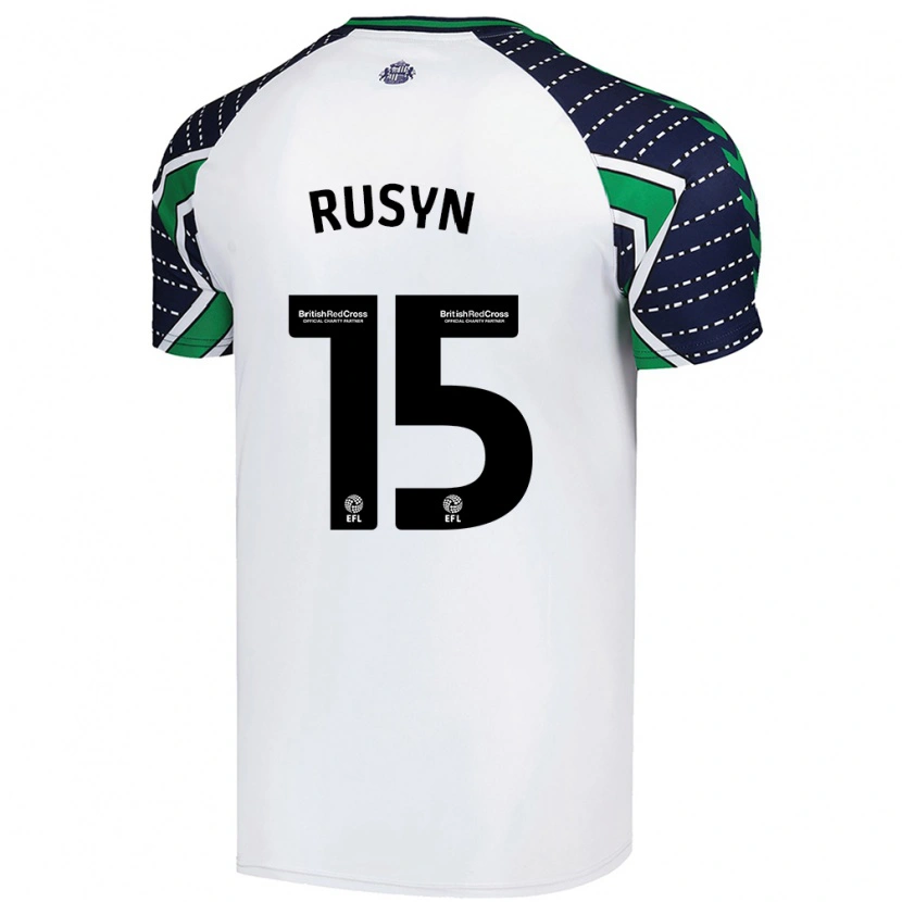 Danxen Herren Nazariy Rusyn #15 Weiß Auswärtstrikot Trikot 2024/25 T-Shirt