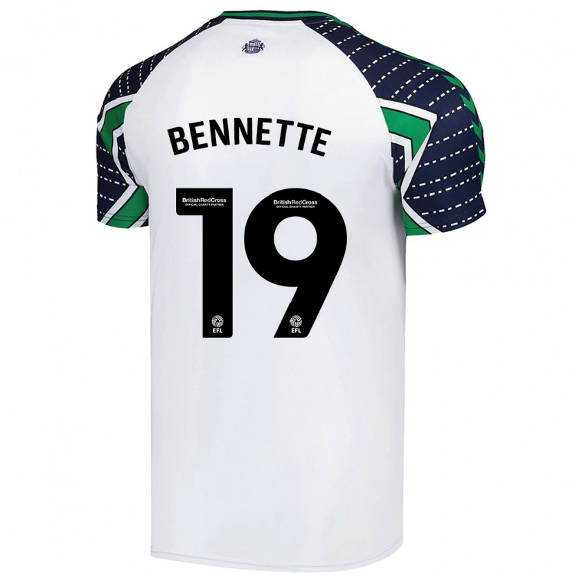 Danxen Herren Jewison Bennette #19 Weiß Auswärtstrikot Trikot 2024/25 T-Shirt