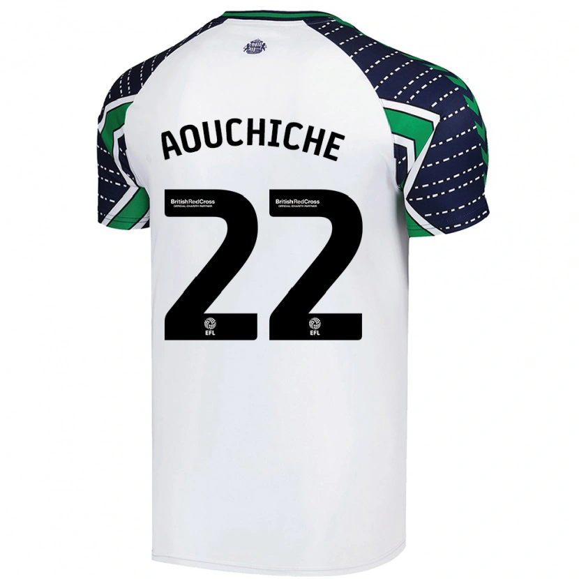 Danxen Herren Adil Aouchiche #22 Weiß Auswärtstrikot Trikot 2024/25 T-Shirt