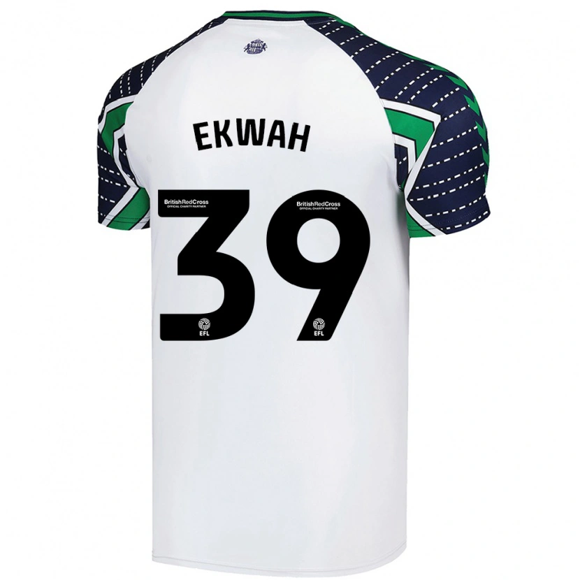 Danxen Herren Pierre Ekwah #39 Weiß Auswärtstrikot Trikot 2024/25 T-Shirt