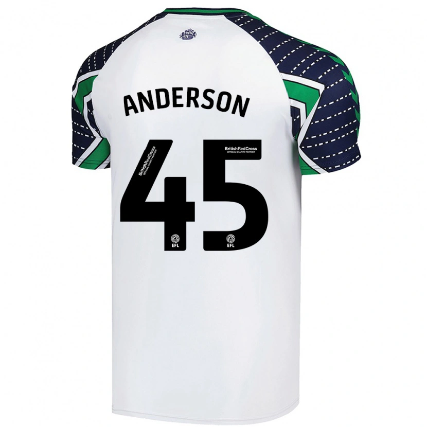 Danxen Herren Joe Anderson #45 Weiß Auswärtstrikot Trikot 2024/25 T-Shirt
