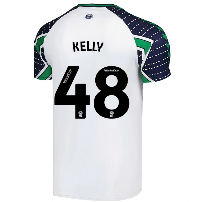 Danxen Herren Caden Kelly #48 Weiß Auswärtstrikot Trikot 2024/25 T-Shirt