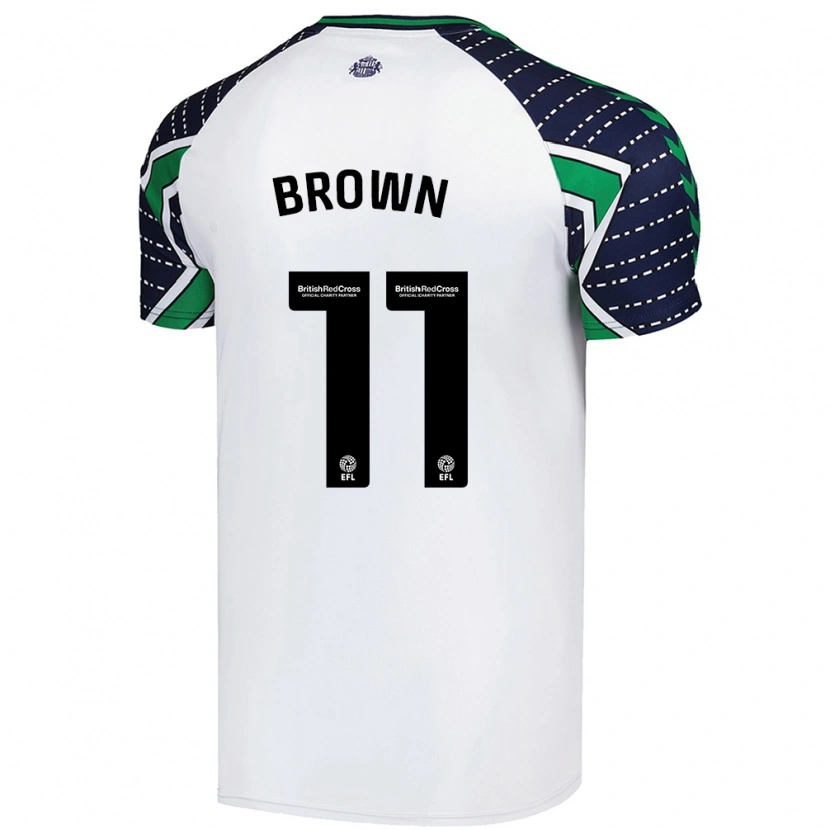 Danxen Herren Jessica Brown #11 Weiß Auswärtstrikot Trikot 2024/25 T-Shirt