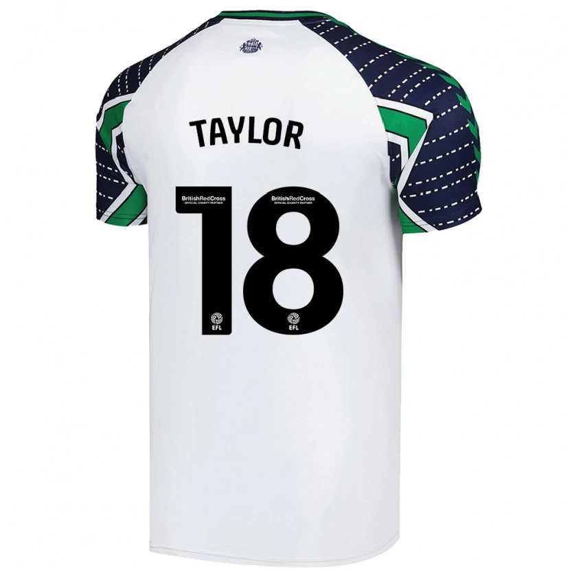 Danxen Herren Ellis Taylor #18 Weiß Auswärtstrikot Trikot 2024/25 T-Shirt