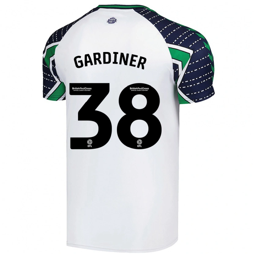 Danxen Herren Harry Gardiner #38 Weiß Auswärtstrikot Trikot 2024/25 T-Shirt