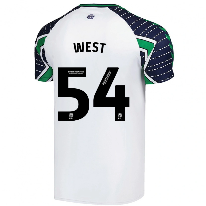 Danxen Herren Ella West #54 Weiß Auswärtstrikot Trikot 2024/25 T-Shirt