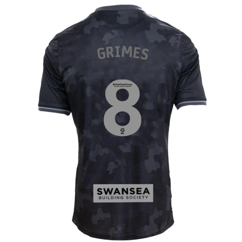 Danxen Herren Matt Grimes #8 Schwarz Auswärtstrikot Trikot 2024/25 T-Shirt