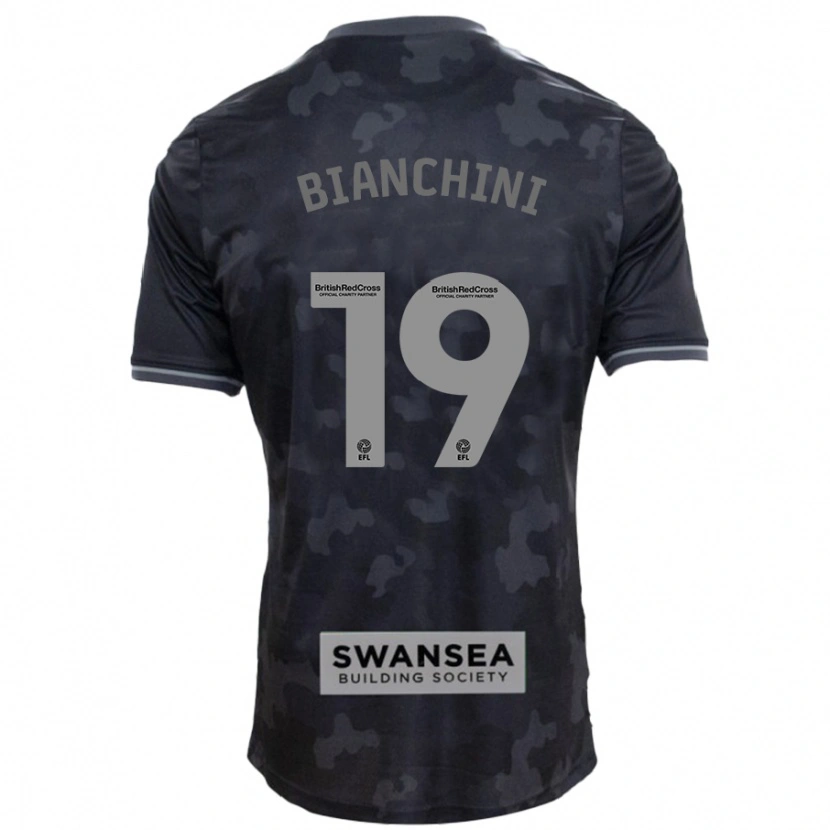 Danxen Herren Florian Bianchini #19 Schwarz Auswärtstrikot Trikot 2024/25 T-Shirt