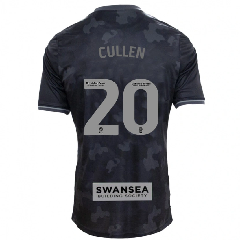 Danxen Herren Liam Cullen #20 Schwarz Auswärtstrikot Trikot 2024/25 T-Shirt