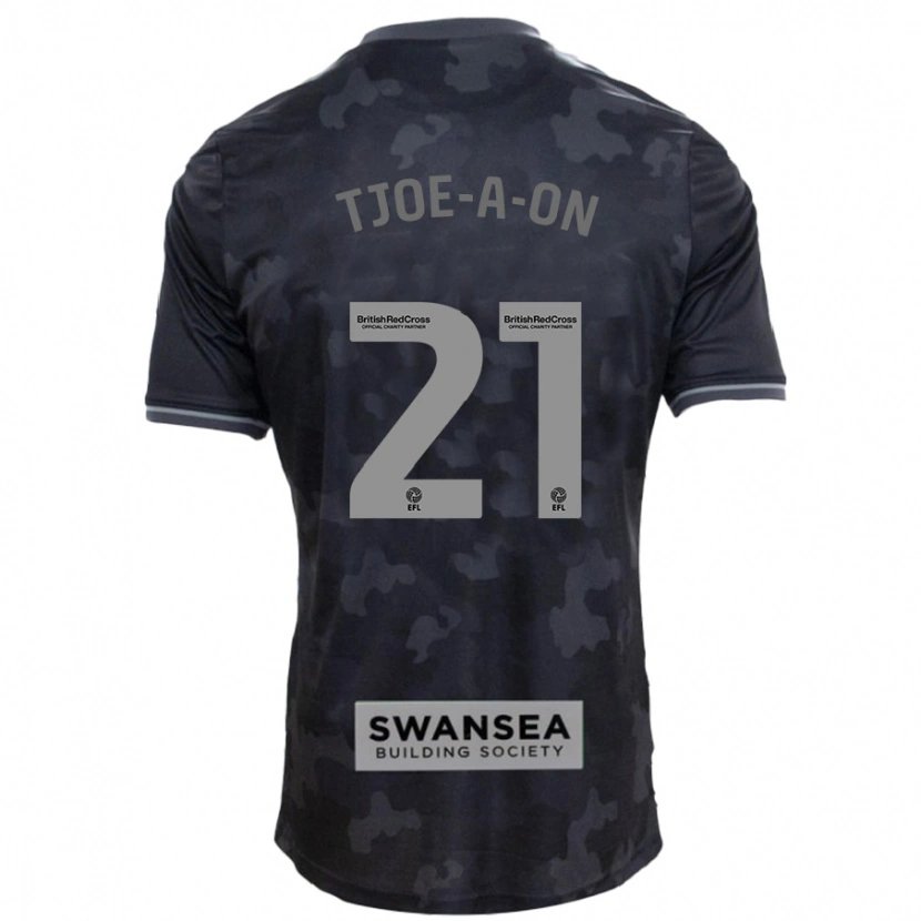 Danxen Herren Nathan Tjoe-A-On #21 Schwarz Auswärtstrikot Trikot 2024/25 T-Shirt
