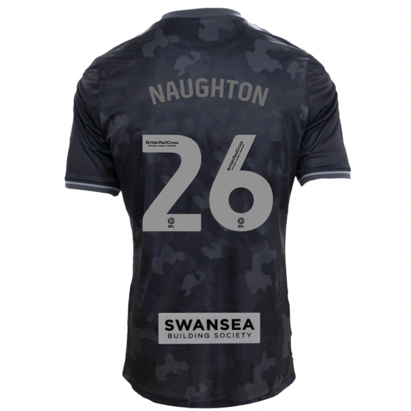 Danxen Herren Kyle Naughton #26 Schwarz Auswärtstrikot Trikot 2024/25 T-Shirt