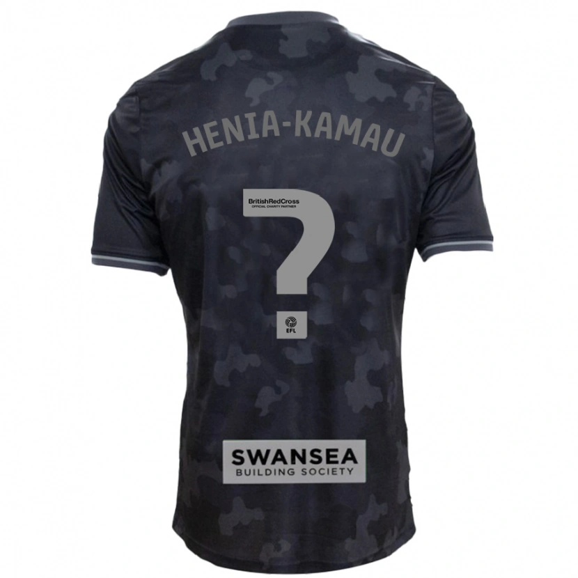 Danxen Herren Sammy Henia-Kamau #0 Schwarz Auswärtstrikot Trikot 2024/25 T-Shirt