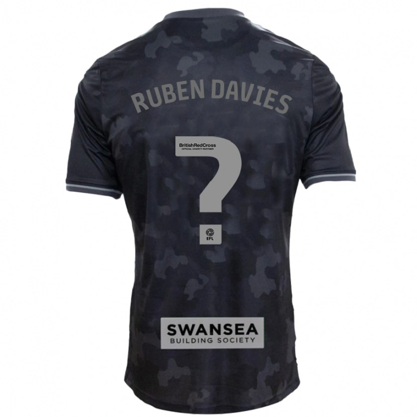 Danxen Herren Ruben Davies #0 Schwarz Auswärtstrikot Trikot 2024/25 T-Shirt