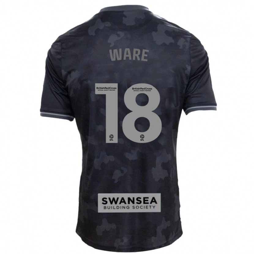 Danxen Herren Phoebe Ware #18 Schwarz Auswärtstrikot Trikot 2024/25 T-Shirt