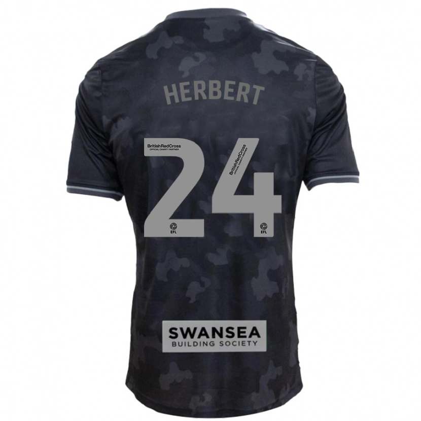 Danxen Herren Chelsea Herbert #24 Schwarz Auswärtstrikot Trikot 2024/25 T-Shirt