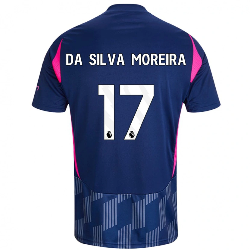 Danxen Herren Eric Da Silva Moreira #17 Königsblau Rosa Auswärtstrikot Trikot 2024/25 T-Shirt