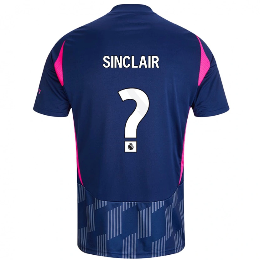 Danxen Herren Jimmy Sinclair #0 Königsblau Rosa Auswärtstrikot Trikot 2024/25 T-Shirt