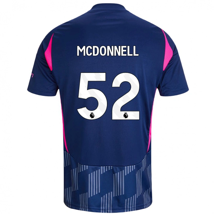 Danxen Herren Jamie Mcdonnell #52 Königsblau Rosa Auswärtstrikot Trikot 2024/25 T-Shirt