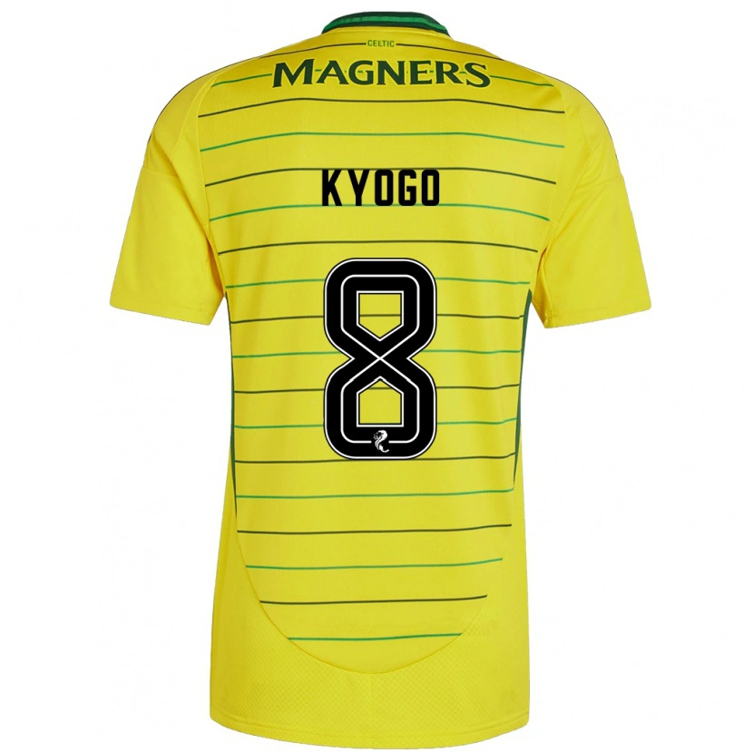 Danxen Herren Kyogo Furuhashi #8 Gelb Auswärtstrikot Trikot 2024/25 T-Shirt