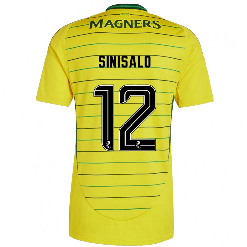 Danxen Herren Viljami Sinisalo #12 Gelb Auswärtstrikot Trikot 2024/25 T-Shirt
