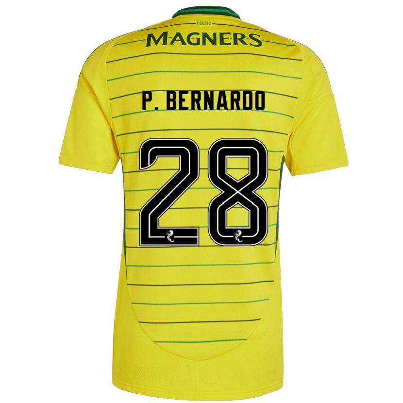 Danxen Herren Paulo Bernardo #28 Gelb Auswärtstrikot Trikot 2024/25 T-Shirt