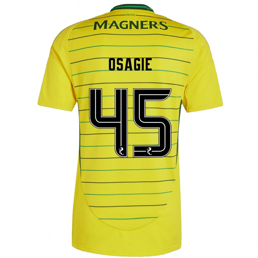 Danxen Herren Justin Osagie #45 Gelb Auswärtstrikot Trikot 2024/25 T-Shirt