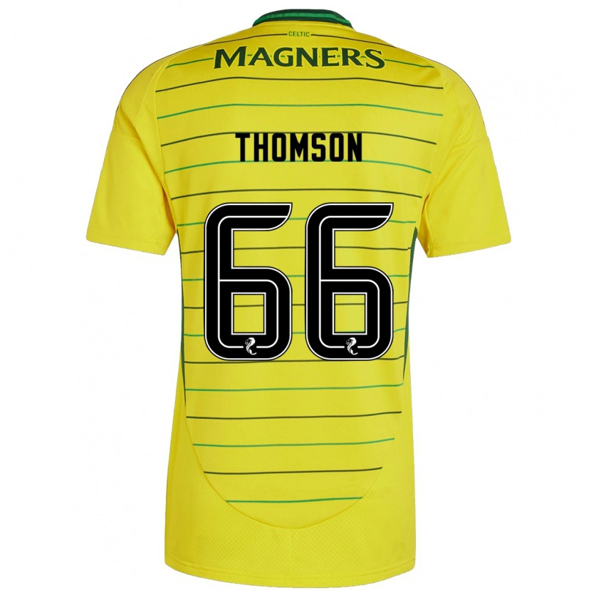 Danxen Herren Corey Thomson #66 Gelb Auswärtstrikot Trikot 2024/25 T-Shirt