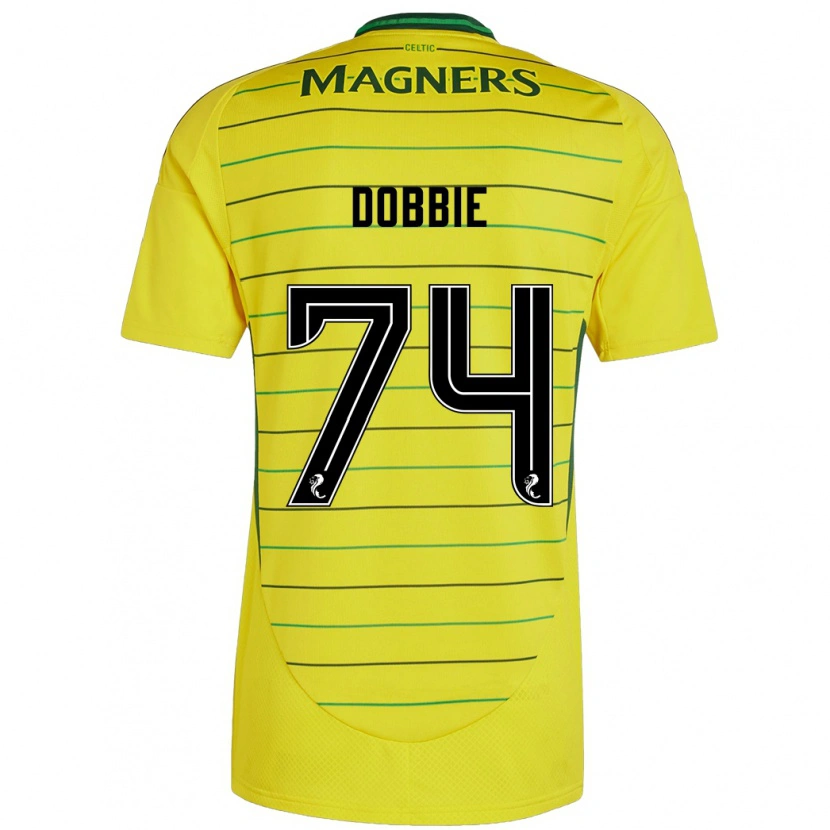 Danxen Herren Lewis Dobbie #74 Gelb Auswärtstrikot Trikot 2024/25 T-Shirt