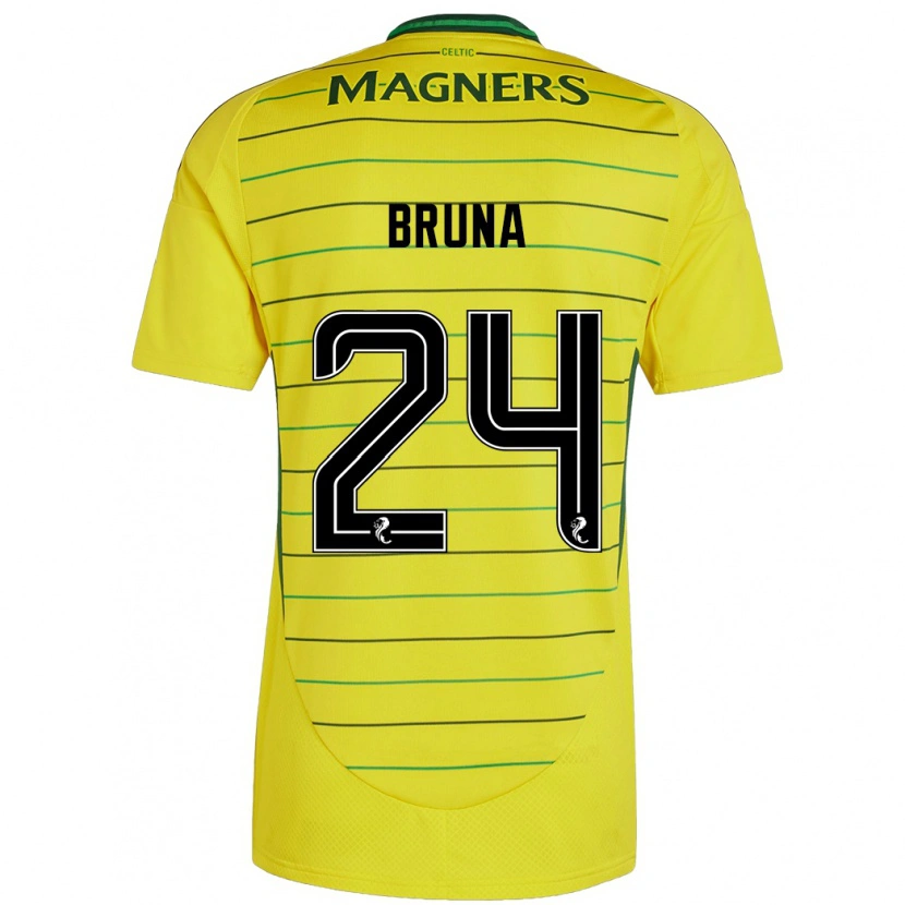 Danxen Herren Bruna Lourenço #24 Gelb Auswärtstrikot Trikot 2024/25 T-Shirt