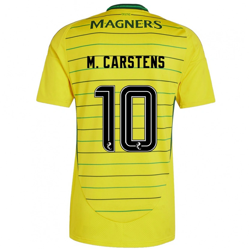 Danxen Herren Mathilde Carstens #10 Gelb Auswärtstrikot Trikot 2024/25 T-Shirt