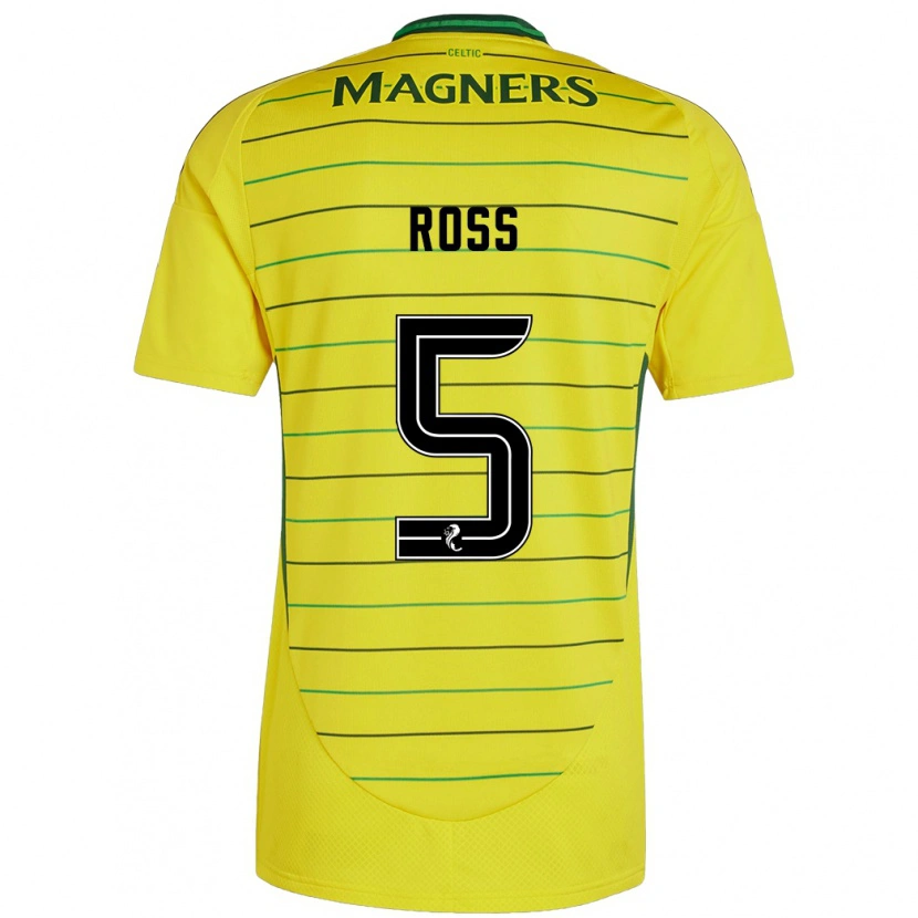 Danxen Herren Natalie Ross #5 Gelb Auswärtstrikot Trikot 2024/25 T-Shirt