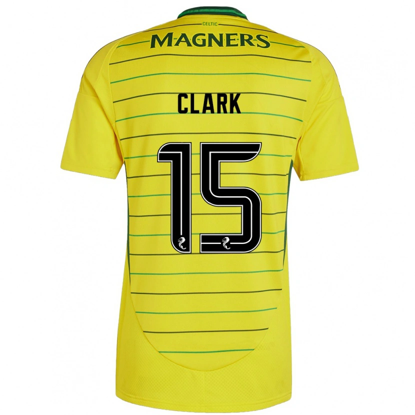 Danxen Herren Kelly Clark #15 Gelb Auswärtstrikot Trikot 2024/25 T-Shirt