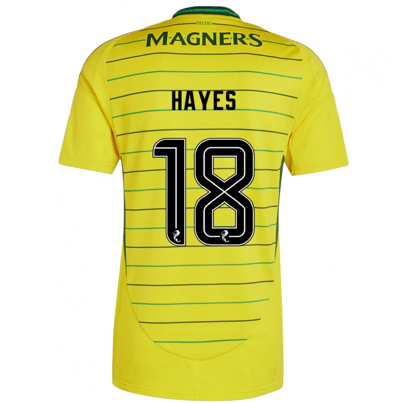 Danxen Herren Caitlin Hayes #18 Gelb Auswärtstrikot Trikot 2024/25 T-Shirt