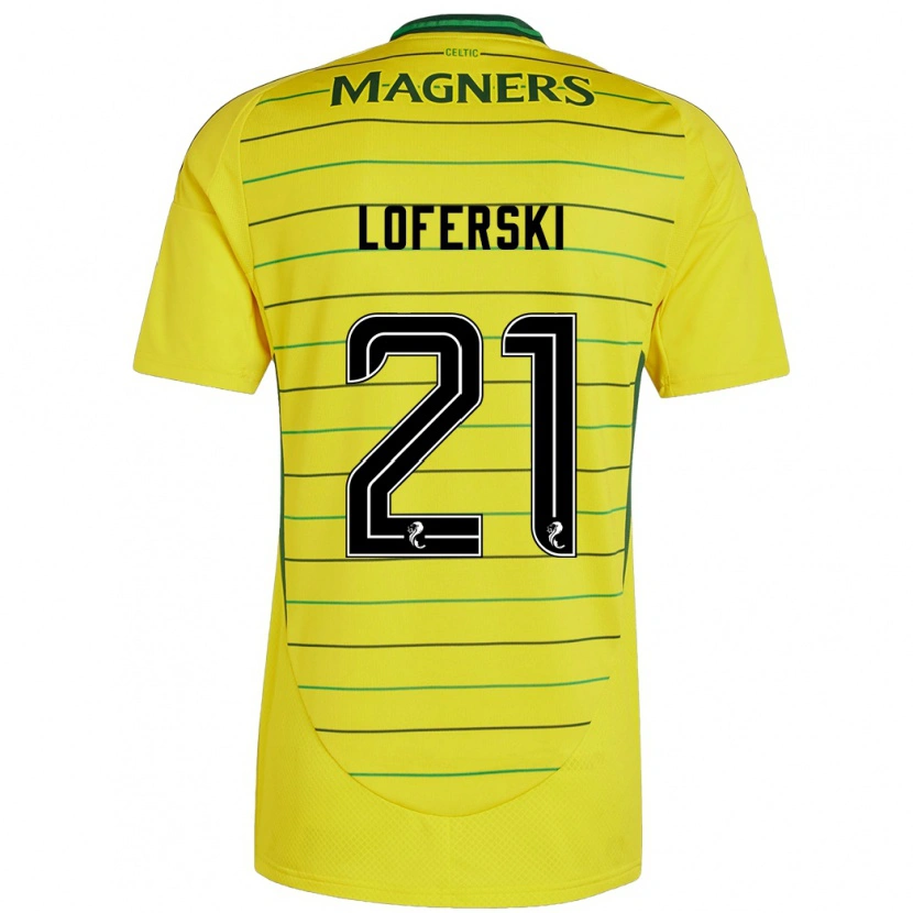 Danxen Herren Kit Loferski #21 Gelb Auswärtstrikot Trikot 2024/25 T-Shirt