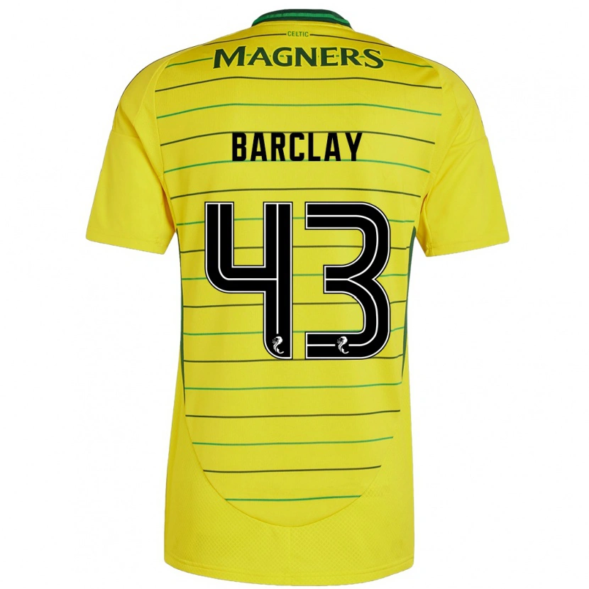 Danxen Herren Lucy Barclay #43 Gelb Auswärtstrikot Trikot 2024/25 T-Shirt