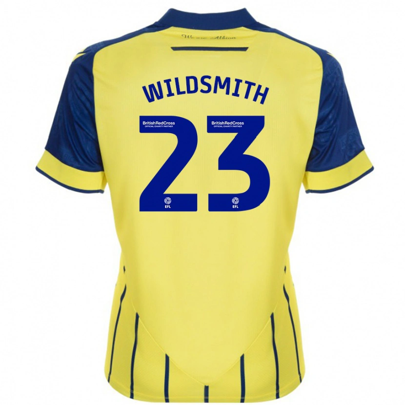 Danxen Herren Joe Wildsmith #23 Gelb Blau Auswärtstrikot Trikot 2024/25 T-Shirt