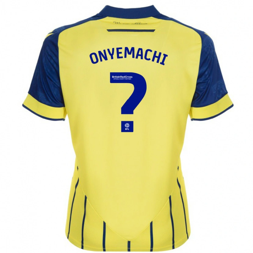 Danxen Herren Divine Onyemachi #0 Gelb Blau Auswärtstrikot Trikot 2024/25 T-Shirt