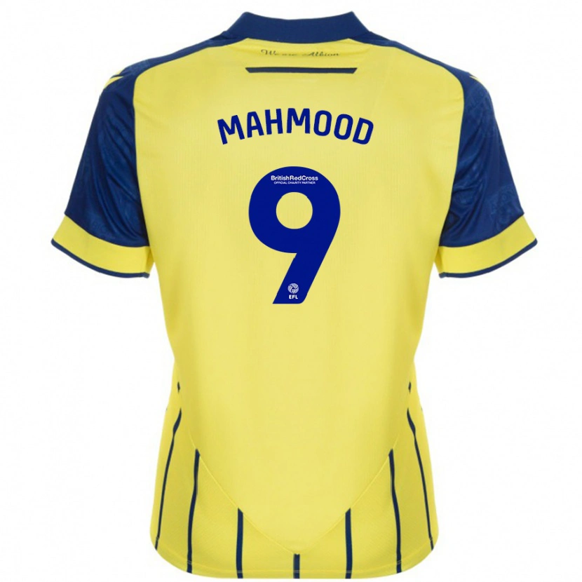 Danxen Herren Mariam Mahmood #9 Gelb Blau Auswärtstrikot Trikot 2024/25 T-Shirt