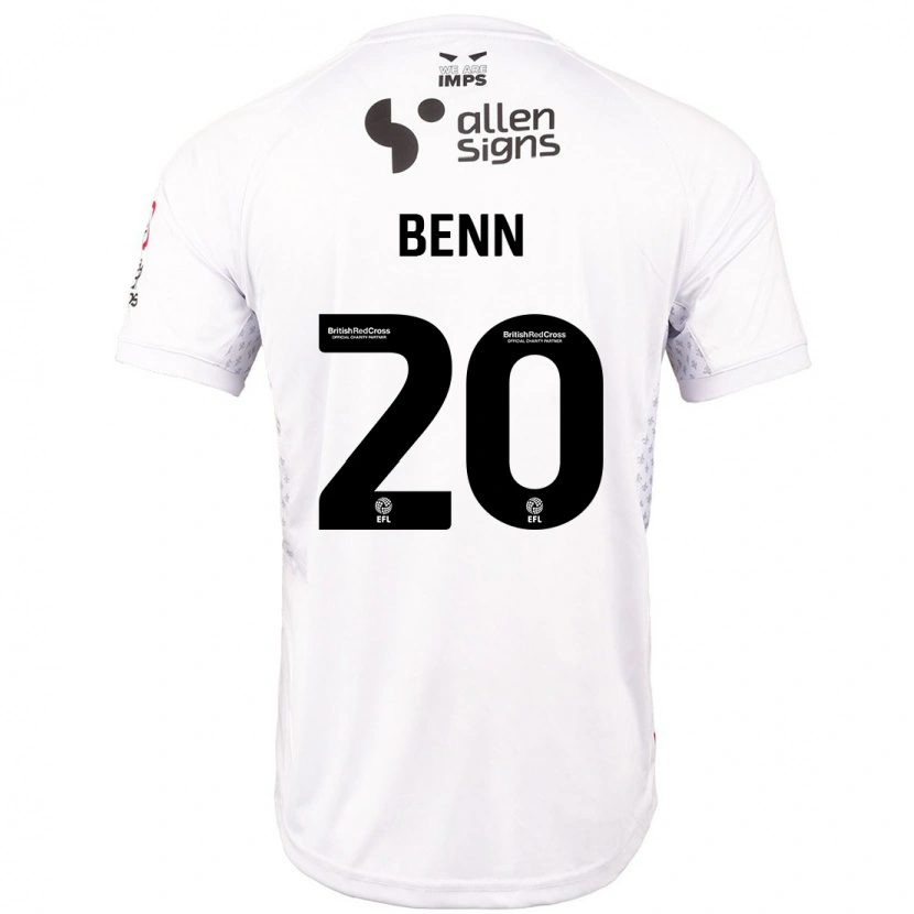 Danxen Herren Jay Benn #20 Rot Weiß Auswärtstrikot Trikot 2024/25 T-Shirt