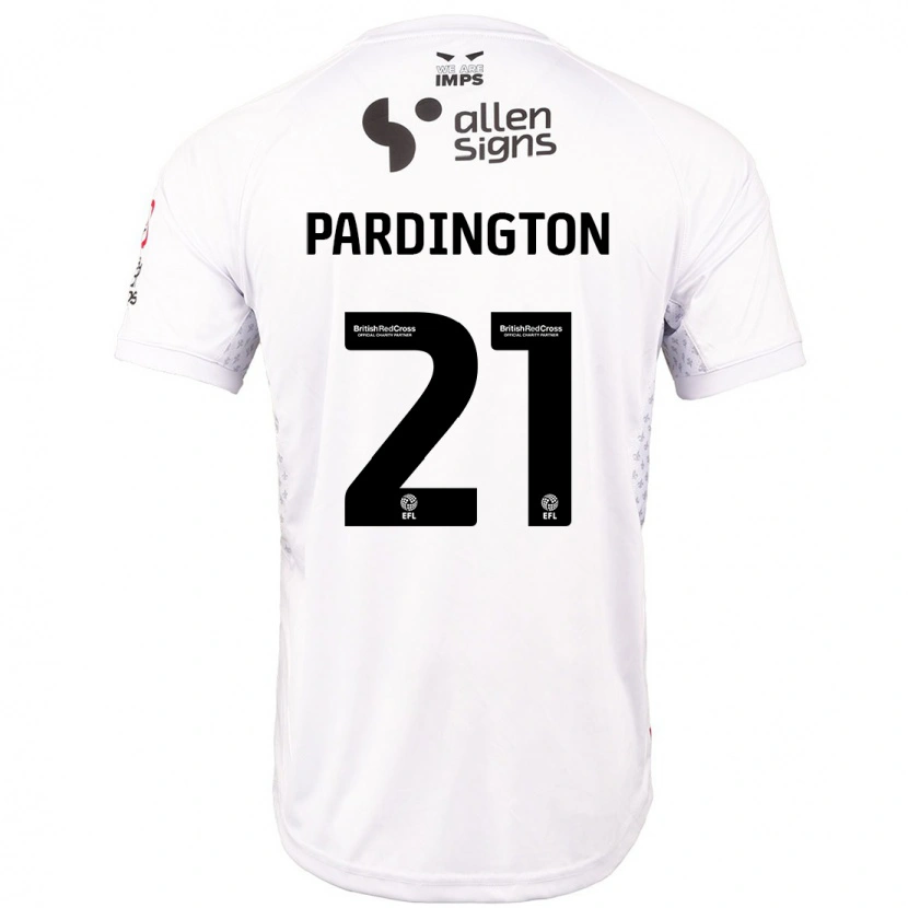 Danxen Herren Jamie Pardington #21 Rot Weiß Auswärtstrikot Trikot 2024/25 T-Shirt