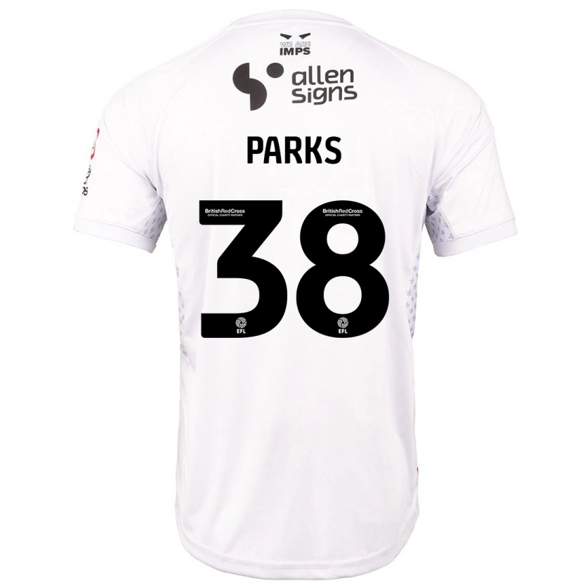 Danxen Herren Charlie Parks #38 Rot Weiß Auswärtstrikot Trikot 2024/25 T-Shirt