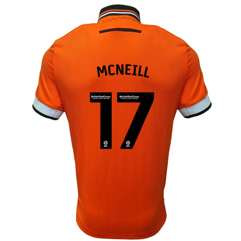 Danxen Herren Charlie Mcneill #17 Orange Weiß Auswärtstrikot Trikot 2024/25 T-Shirt