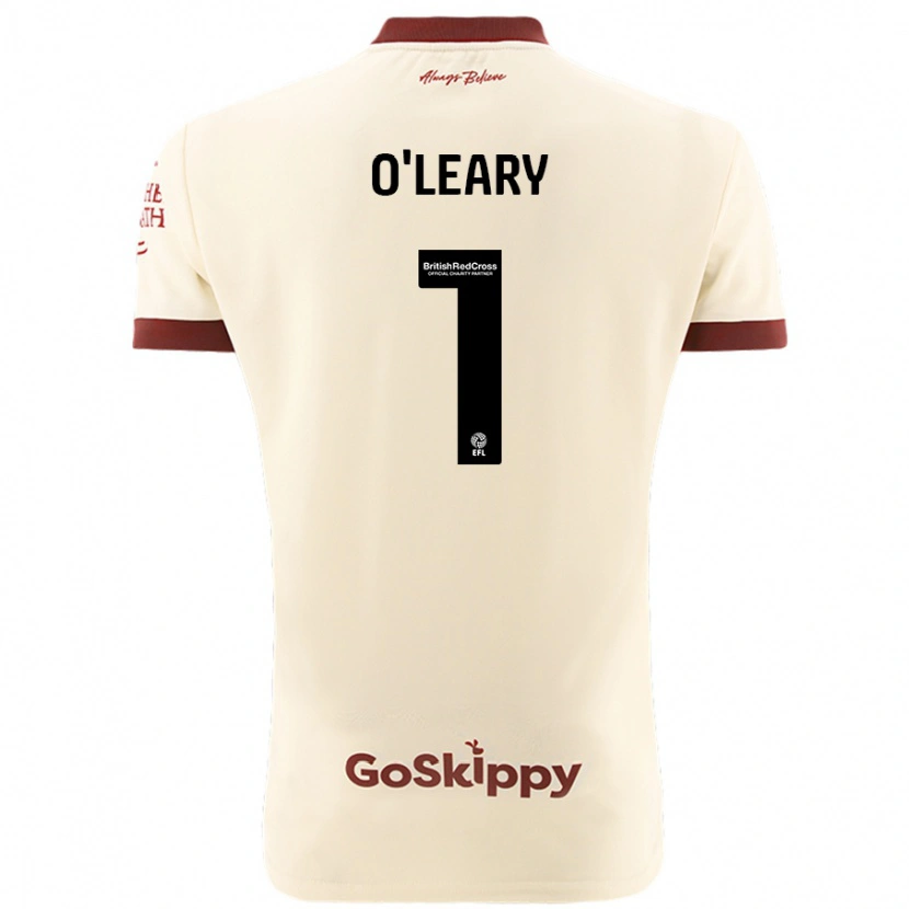 Danxen Herren Max O'leary #1 Cremeweiß Auswärtstrikot Trikot 2024/25 T-Shirt