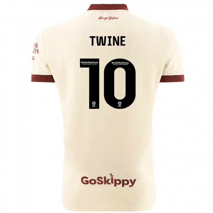 Danxen Herren Scott Twine #10 Cremeweiß Auswärtstrikot Trikot 2024/25 T-Shirt
