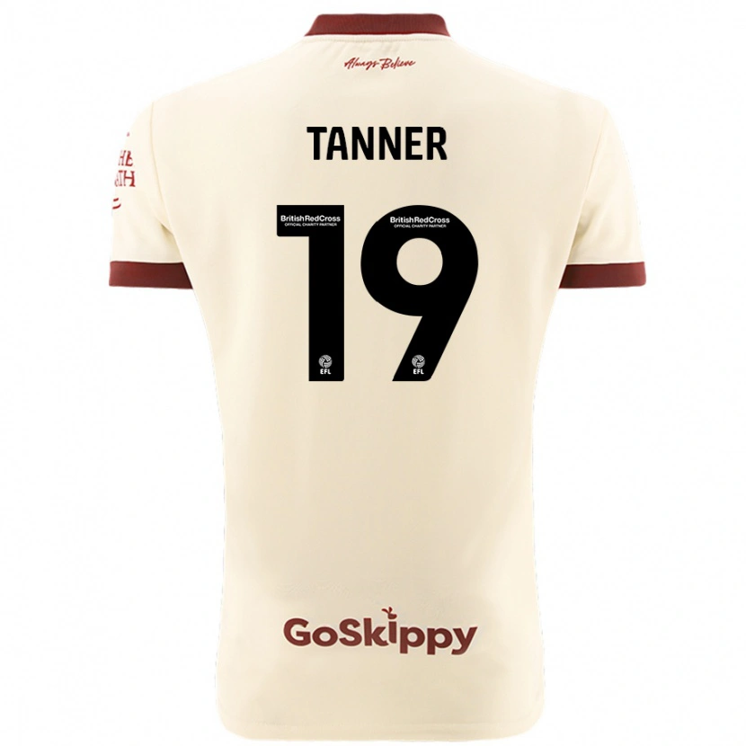 Danxen Herren George Tanner #19 Cremeweiß Auswärtstrikot Trikot 2024/25 T-Shirt